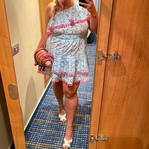 Lilly Pulitzer One Shoulder Addilyn Cotton Dress